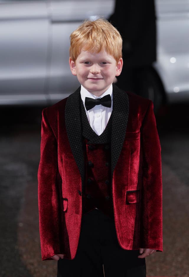 Teddy Hawley arrives at the world premiere of The Crown series five at the Theatre Royal in London