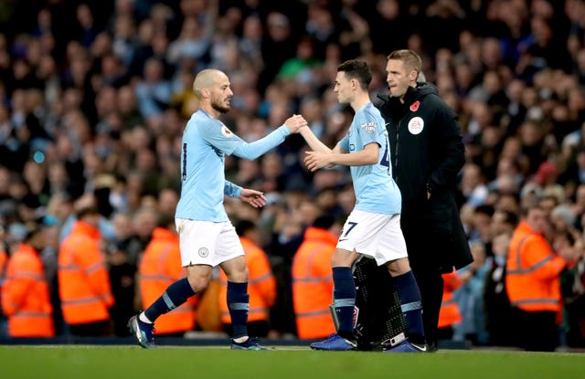 Foden (right) is seen as the natural successor to David Silva (left)