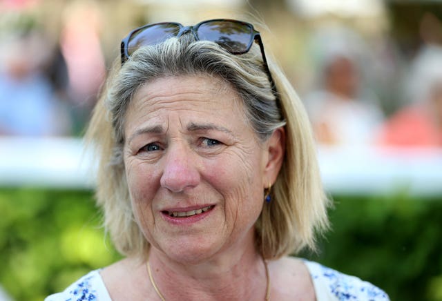 Trainer Eve Johnson Houghton had to settle for second