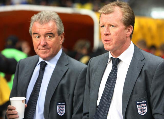 Terry Venables during his time as assistant to Steve McClaren