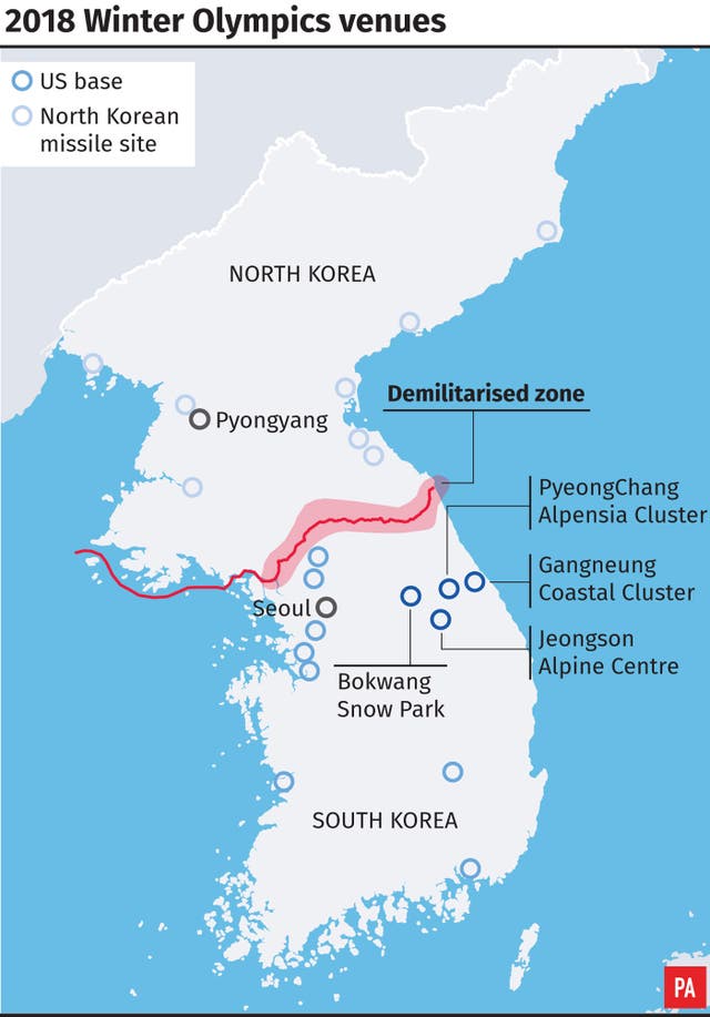 The Winter Olympics will take place within 50 miles of the DMZ