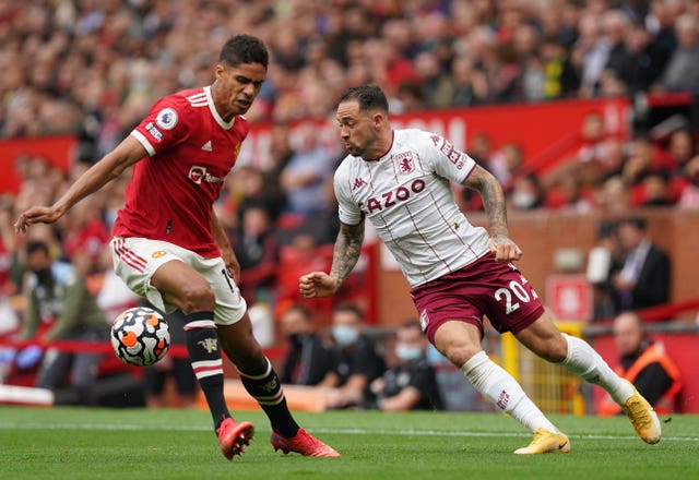 Raphael Varane was part of the United side beaten 1-0 by Aston Villa on Saturday