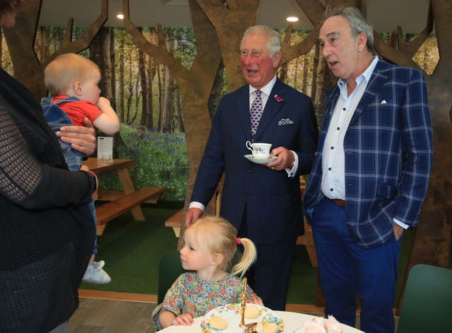 The Prince of Wales with Denis Lynn in 2019