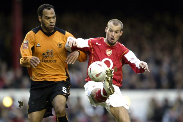 Former Wolves players including Joleon Lescott, left, helped raise funds