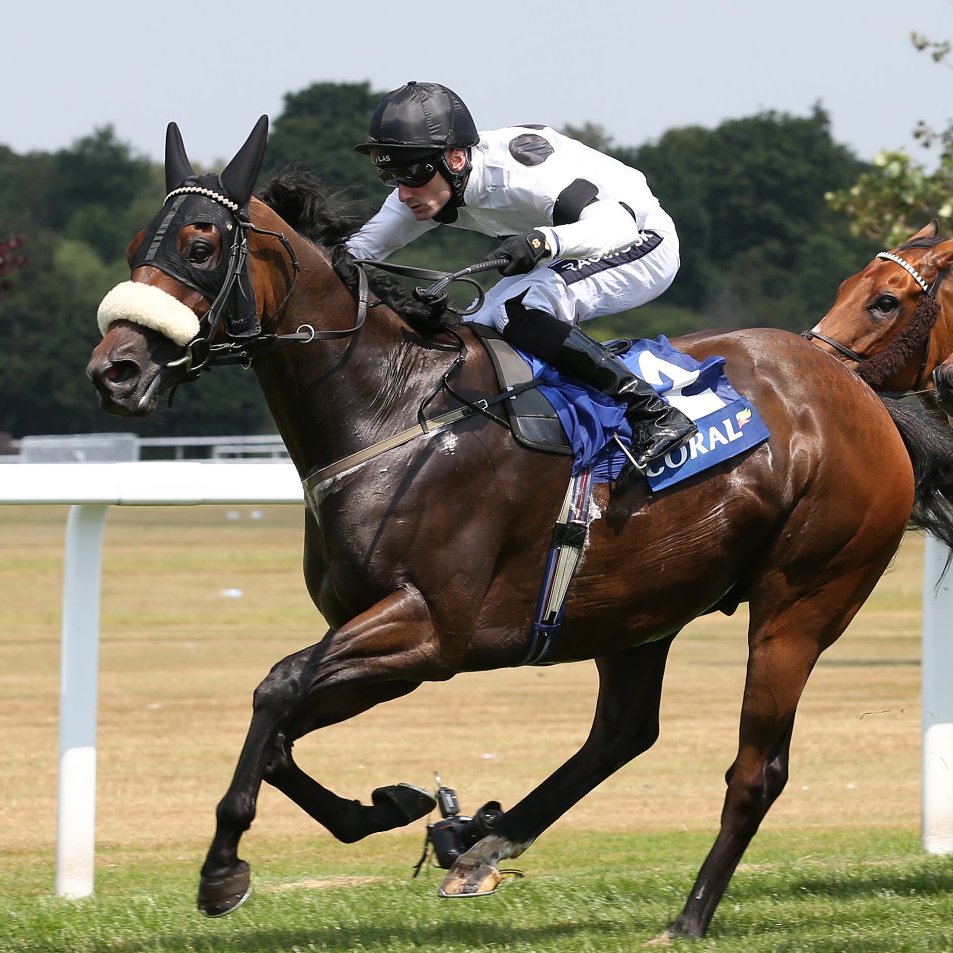 Judicial on his way to winning the Coral Charge at Sandown