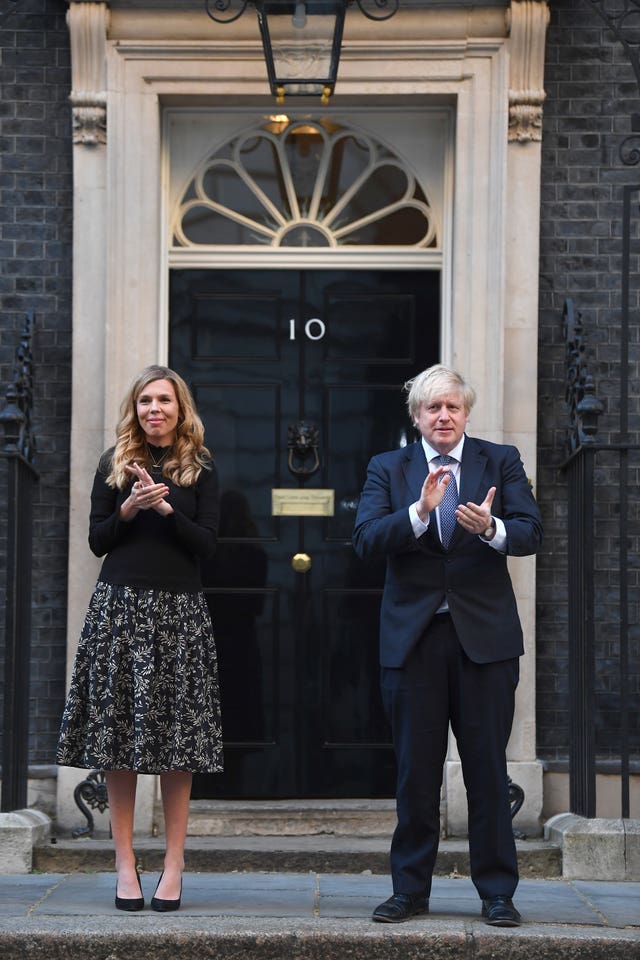 Boris Johnson and carie Symonds 