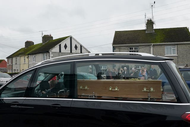 Tina Satchwell funeral cortege