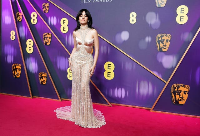 Camila Cabello attending the 78th British Academy Film Awards at the Royal Festival Hall, Southbank Centre, London