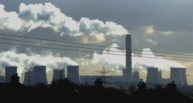 A coal fired power plant