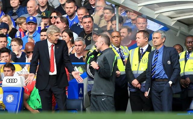 There has been a tense atmosphere in past meetings of Wenger and Mourinho