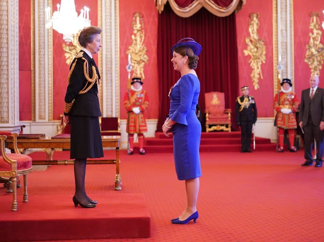 Sally Orange at Buckingham Palace