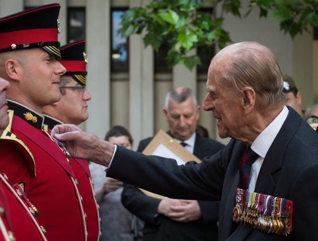 The Duke of Edinburgh was Colonel of the Grenadier Guards for 42 years (Cpl Pete Brown RLC/MoD/PA)