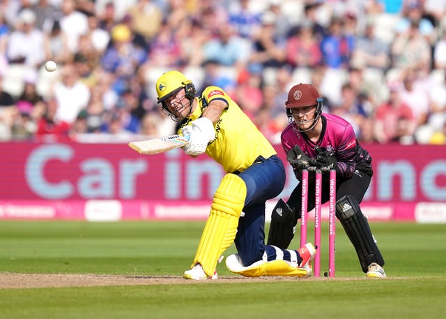 Joe Weatherley top-scored with 71 for Hampshire 