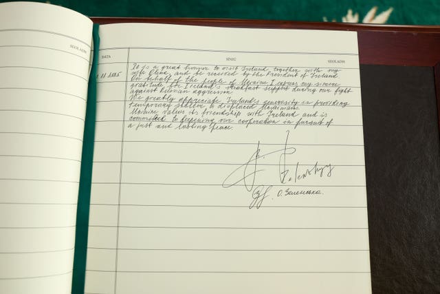 Ukrainian President Volodymyr Zelensky visit to Ireland