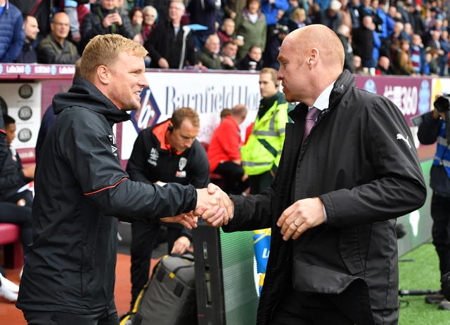 Eddie Howe (left) and Sean Dyche were both linked with Palace