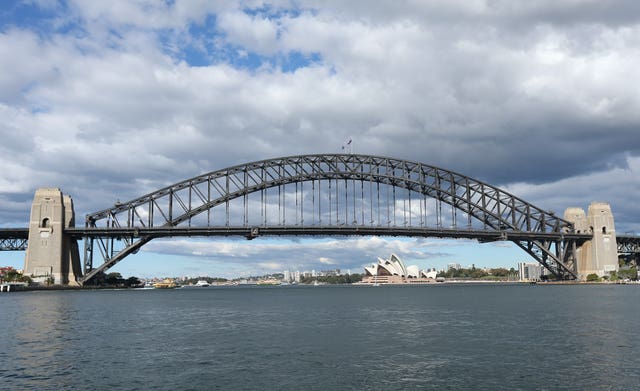 The Sydney Harbour Bridge and the Opera House (David Davies/PA)