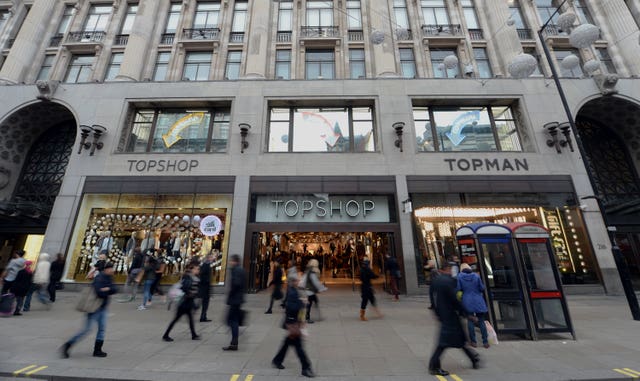 Topshop on Oxford Street 