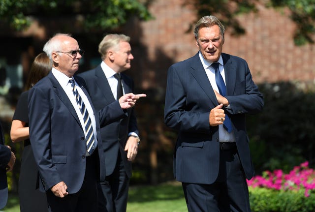 Glenn Hoddle was among the mourners