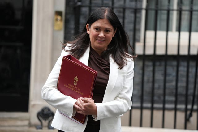 Culture Secretary Lisa Nandy leaves 10 Downing Street, London, following a Cabinet meeting