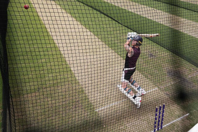 England captain Ben Stokes bats during a nets session at the Melbourne Cricket Ground on Tuesday ahead of the fourth Ashes Test