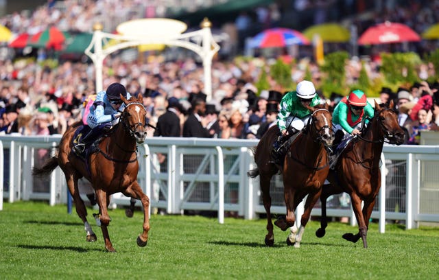 Soprano winning the Sandringham Stakes at Royal Ascot 