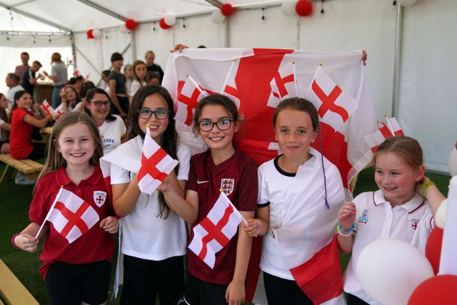 Fans watch England v Germany – UEFA Women’s Euro 2022 – Final