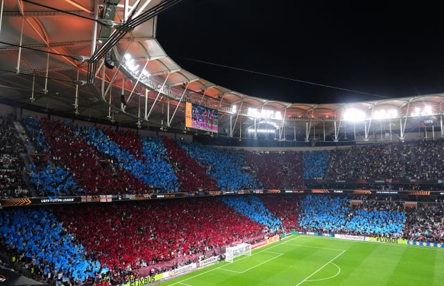 The home section at Besiktas Park