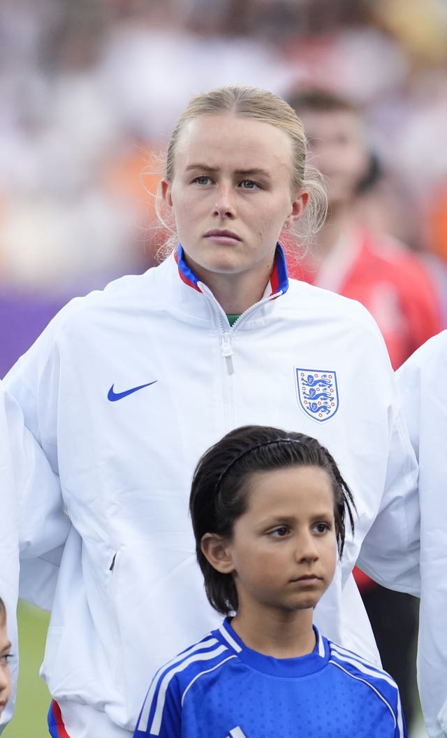 England’s Hannah Hampton during the UEFA Women’s Euro 2025 Group D match at Stadion Letzigrund in Zurich, Switzerland. 