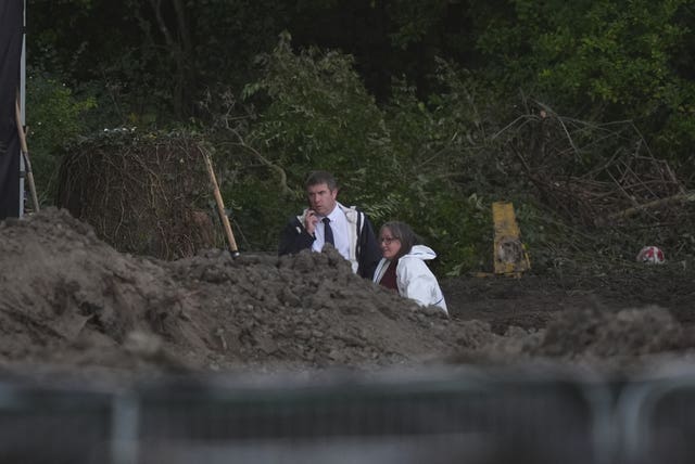 Garda forensic officers at the scene in Donabate