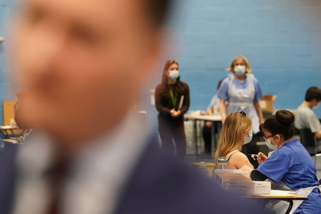Medical staff working as Health Secretary Wes Streeting visits the University of Kent campus in Canterbury 