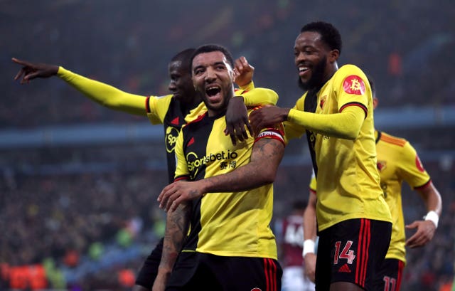 Watford forward Troy Deeney is helping the club battle to stay in the Premier League