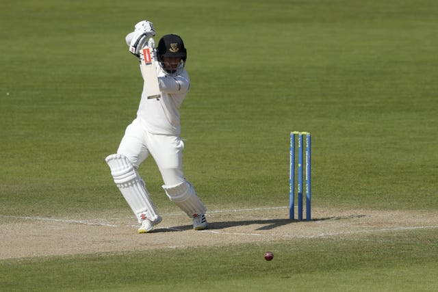 Tom Haines drives the ball for Sussex