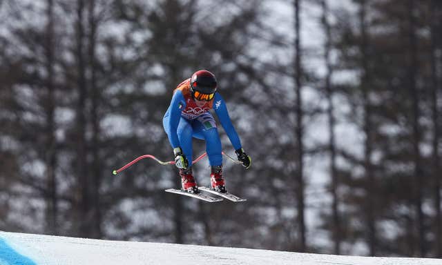Italy's Sofia Goggia claimed victory in the women's downhill in Pyeongchang