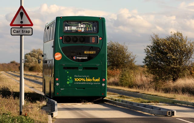 Cambridgeshire County Council, which runs the Cambridgeshire Guided Busway, is being sentenced for health and safety offences. (PA)