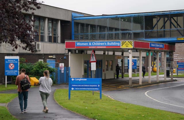 Outside view of the Countess of Chester Hospital entrance
