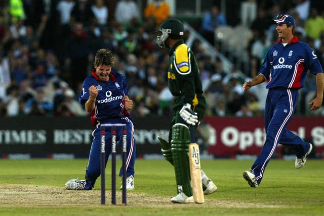 Anderson took a hat-trick against Pakistan in a One Day match at the Oval in 2003