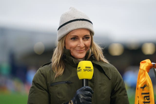 Gabby Logan has been a TV sports broadcaster for over 25 years and has worked for Sky, ITV and the BBC (Adam Davy/PA)