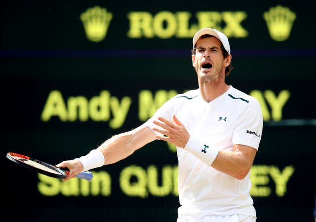 Andy Murray has not played since losing the 2017 Wimbledon quarter-final to Sam Quarrey