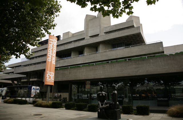 The National Theatre building on the South Bank in London
