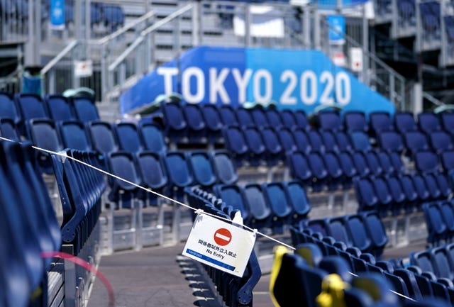 The Olympics has been held in front of empty stands