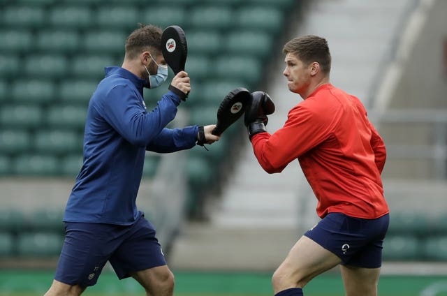 Owen Farrell has been taking part in special training after being banned