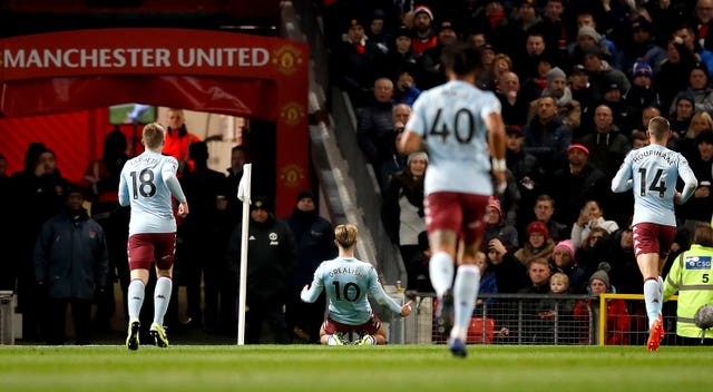 Jack Grealish has been linked with Manchester United, who he scored past earlier this season 