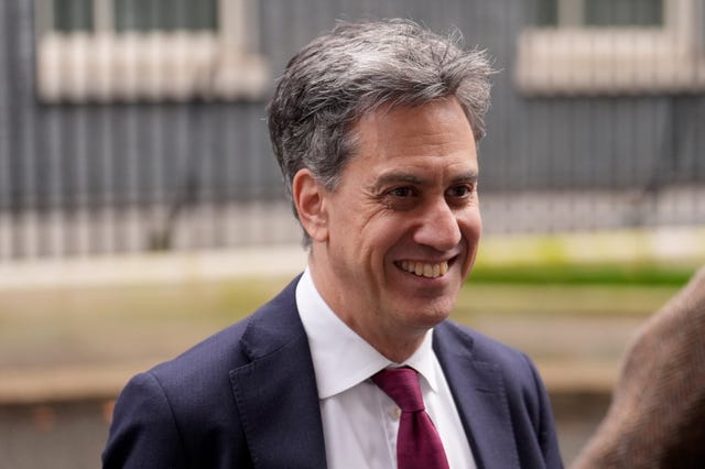  Energy Secretary Ed Miliband outside Downing Street, London