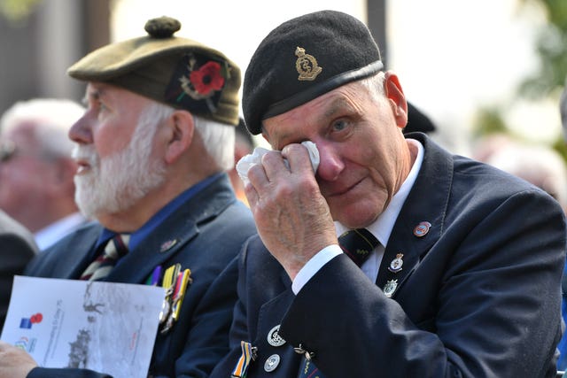 Veterans at D-Day memorial