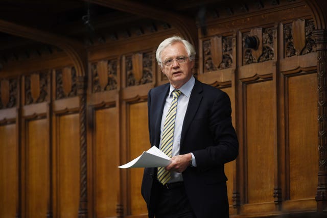 Former Tory Cabinet minister David Davis said he did not agree with suspending in-person meetings between MPs and constituents