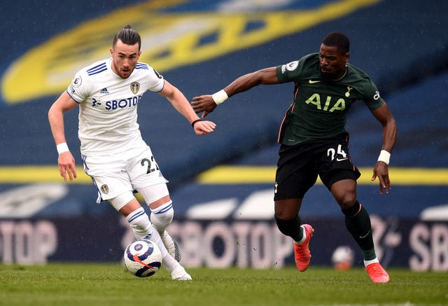 Serge Aurier tracks Jack Harrison