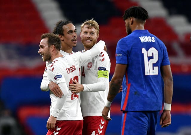 Denmark beat England at Wembley in October 