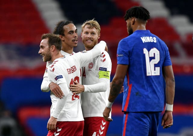 Denmark beat England at Wembley in October 