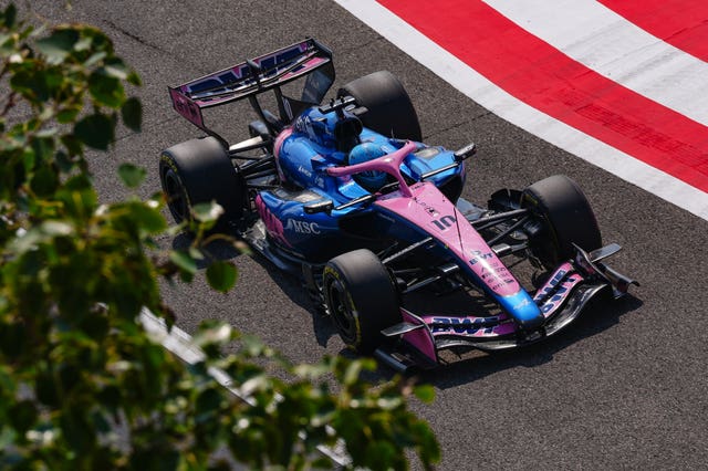 Pierre Gasly driving for Alpine 