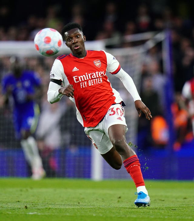 Nketiah started Arsenal's final eight games last season